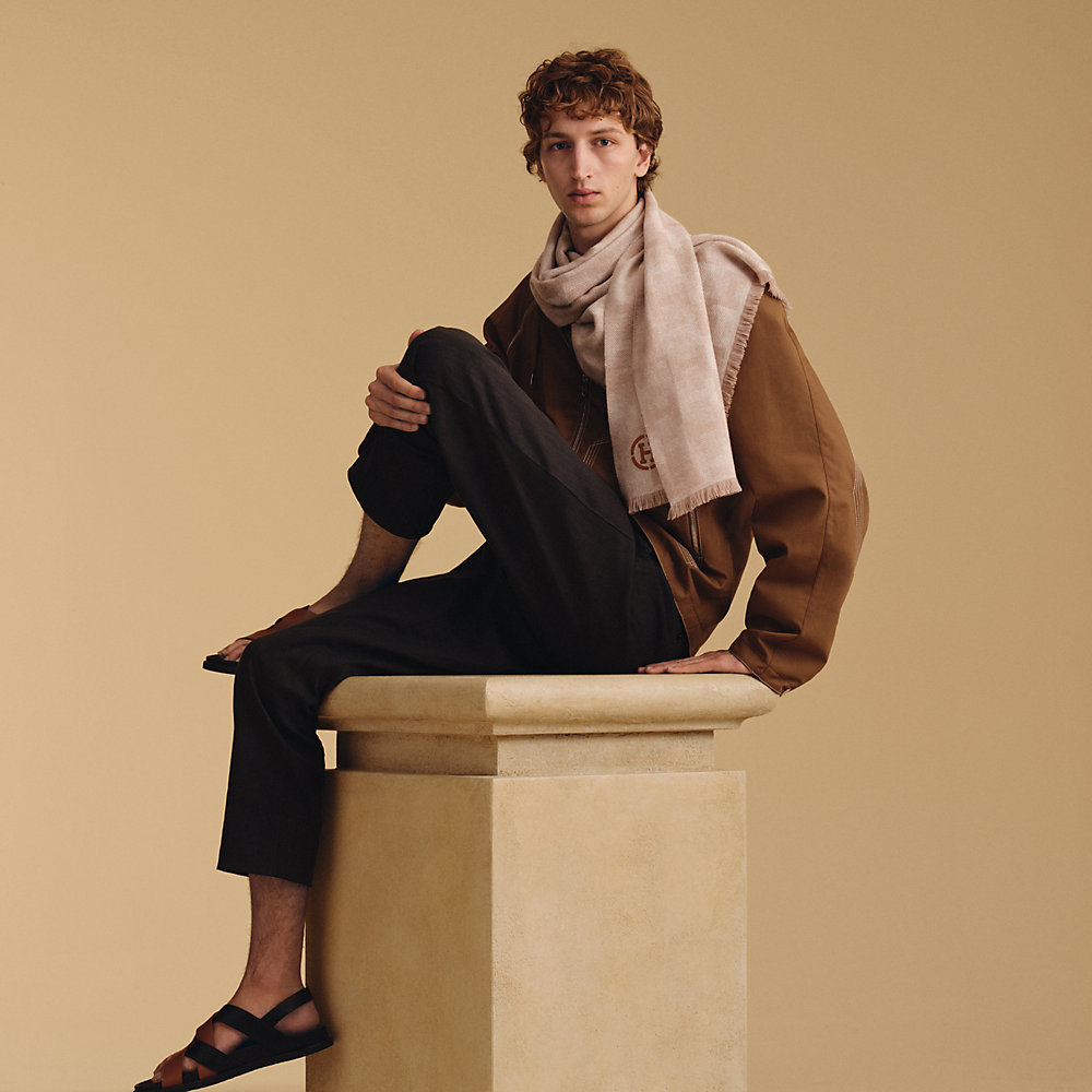 [EMIS] LOGO JACQUARD FUR マフラー★新作・24AW★韓国★ H Jacquard scarf | Hermès Hong Kong SAR